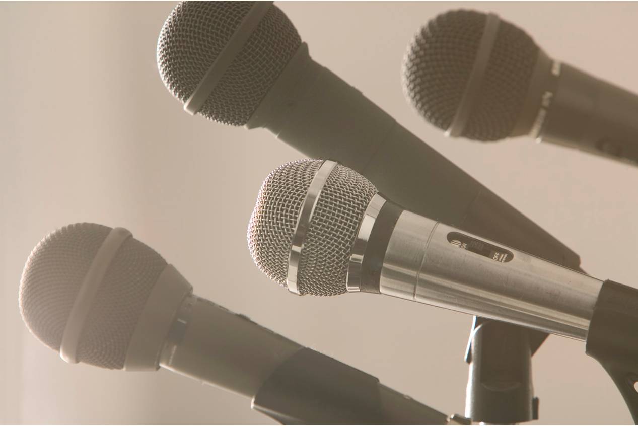 Photo of microphones.