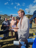 Matthew received certificate and candle